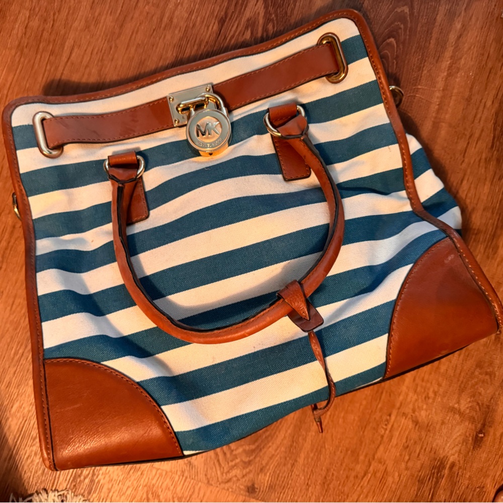 Michael Kors Striped Handbag